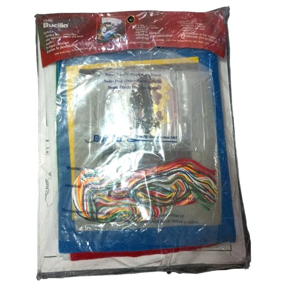 Bucilla Felt Stocking Kit Frosty "In the Spirit" Vintage NOS New Christmas Craft - Picture 4 of 7